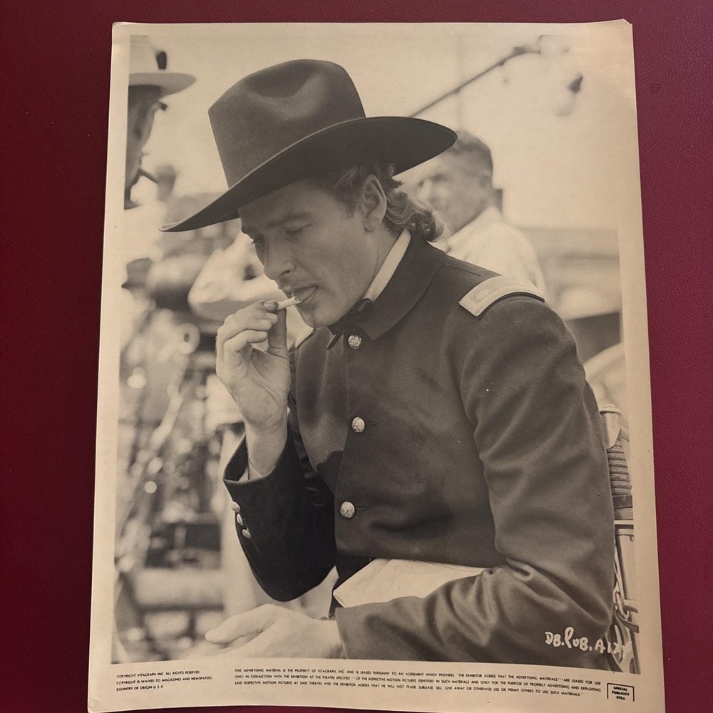 1941 Errol Flynn They Died With Their Boots On WB Photo Still Captioned
